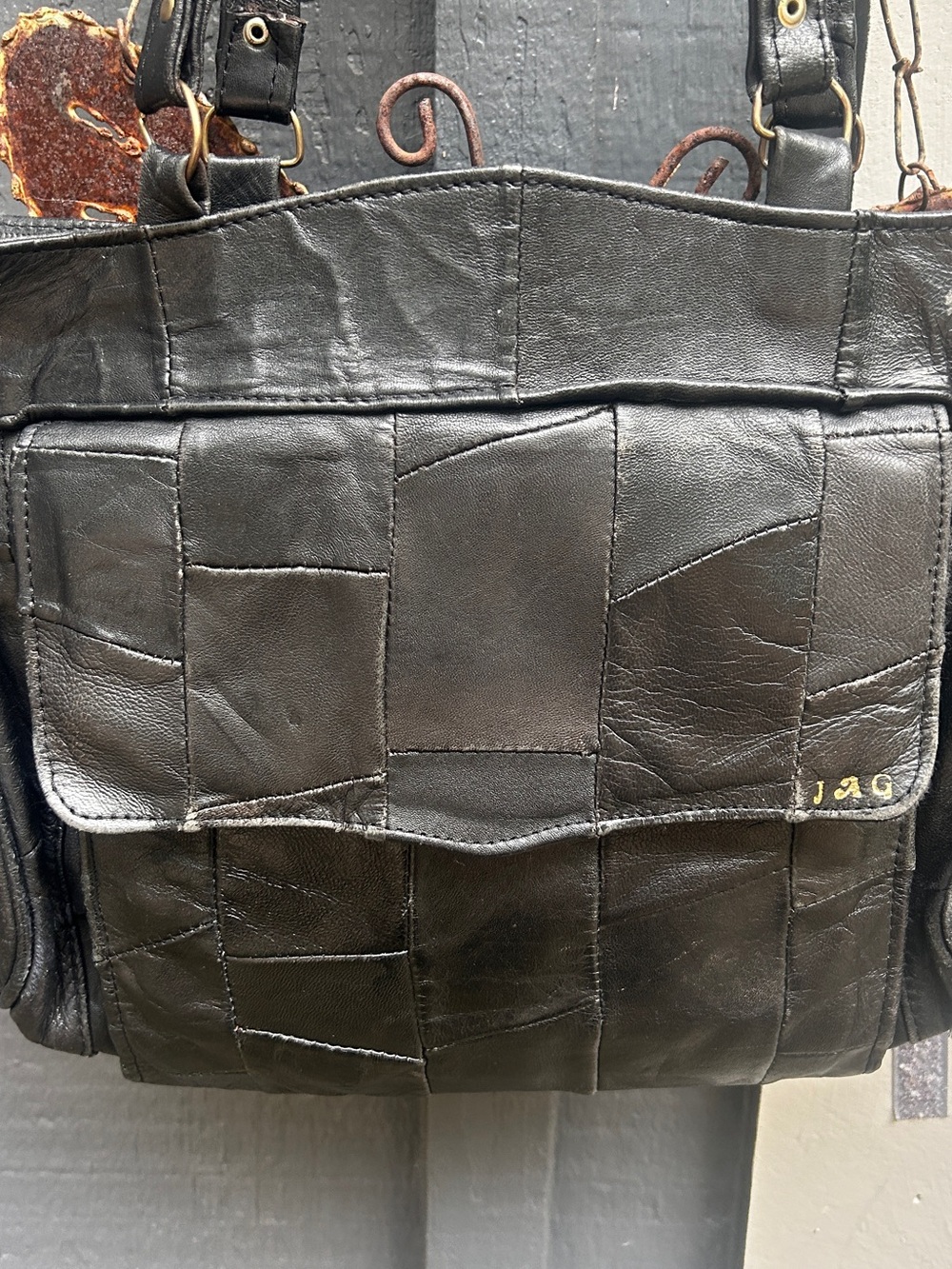 Soft Leather Patchwork Bag Marc by Marc J like Shoulder Bag - Morocco